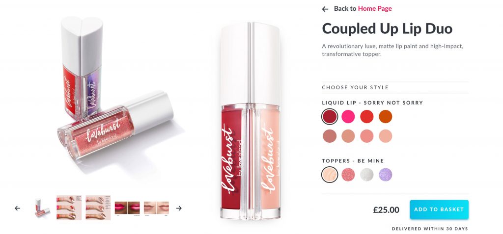 Love Island Coupled Up Lip Duo by Loveburst