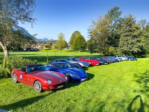 TVR lineup at the hotel