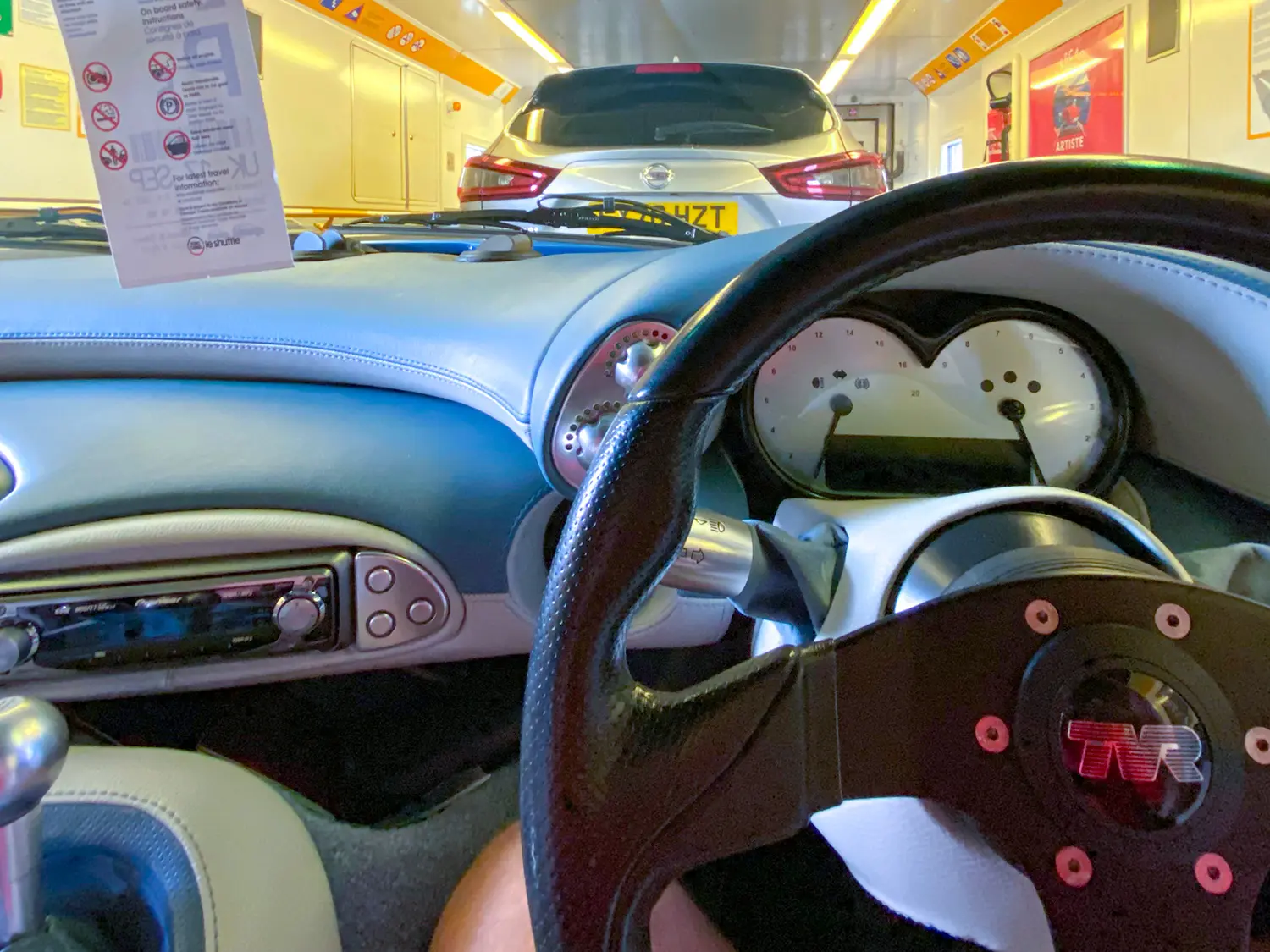 TVR T350 in Chunnel